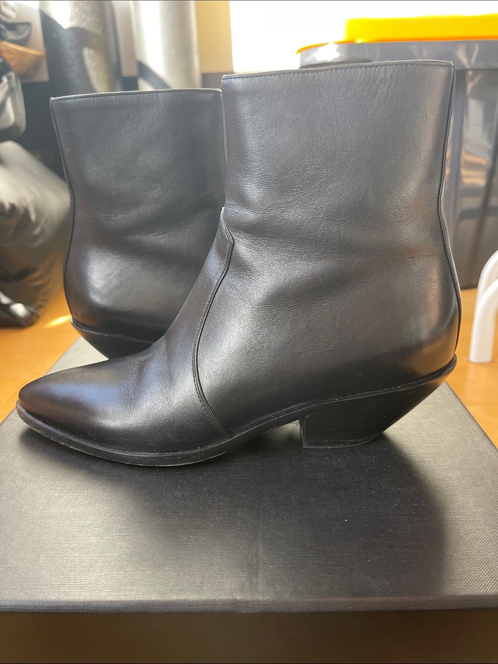 Saint Laurent Black Shoe Box with Labels